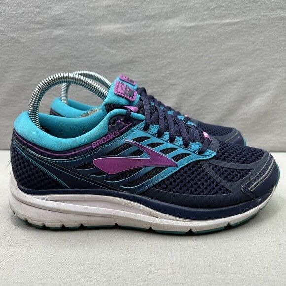 Brooks Addiction 13 Womens Size 8 (B) Shoes Blue Purple Athletic Walking Sneaker - Picture 1 of 9